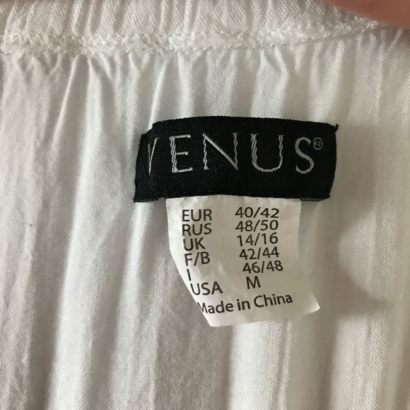 Venus White Summer Dress -size M. - Picture 7 of 8